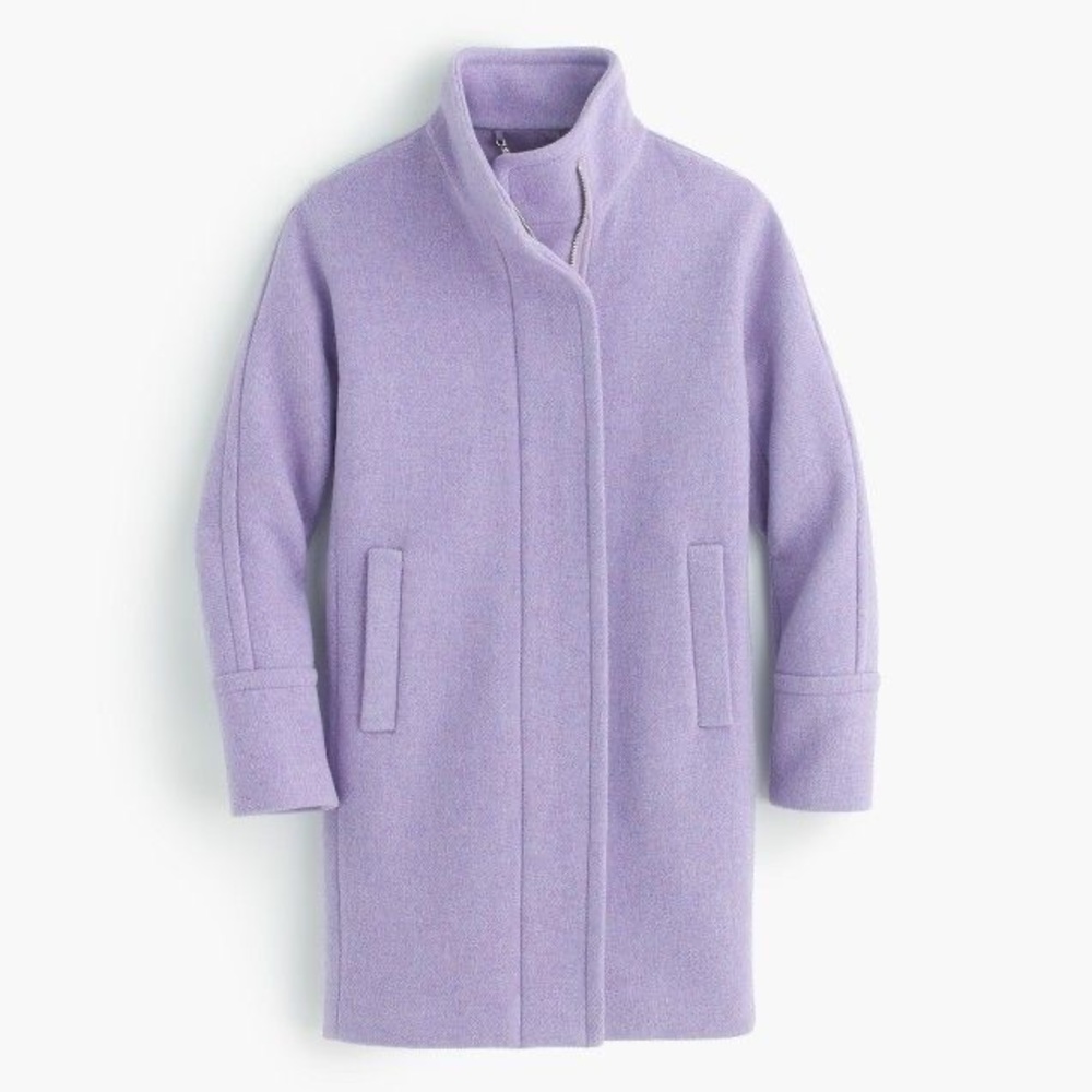 J.CREW Lilac Purple City Cocoon Coat